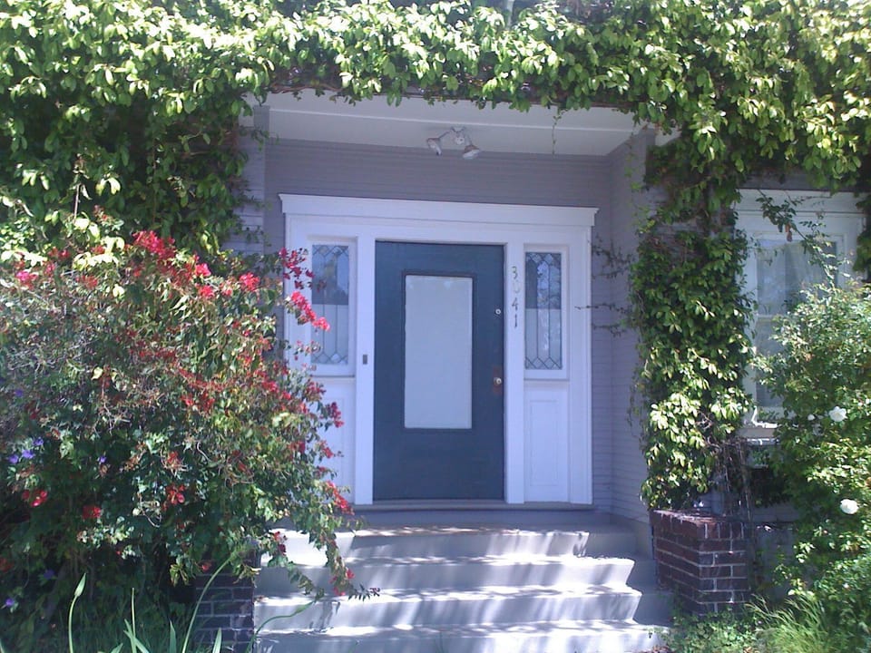 Entry porch and door
