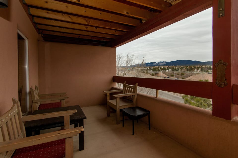 Balcony with plenty of seating and great view