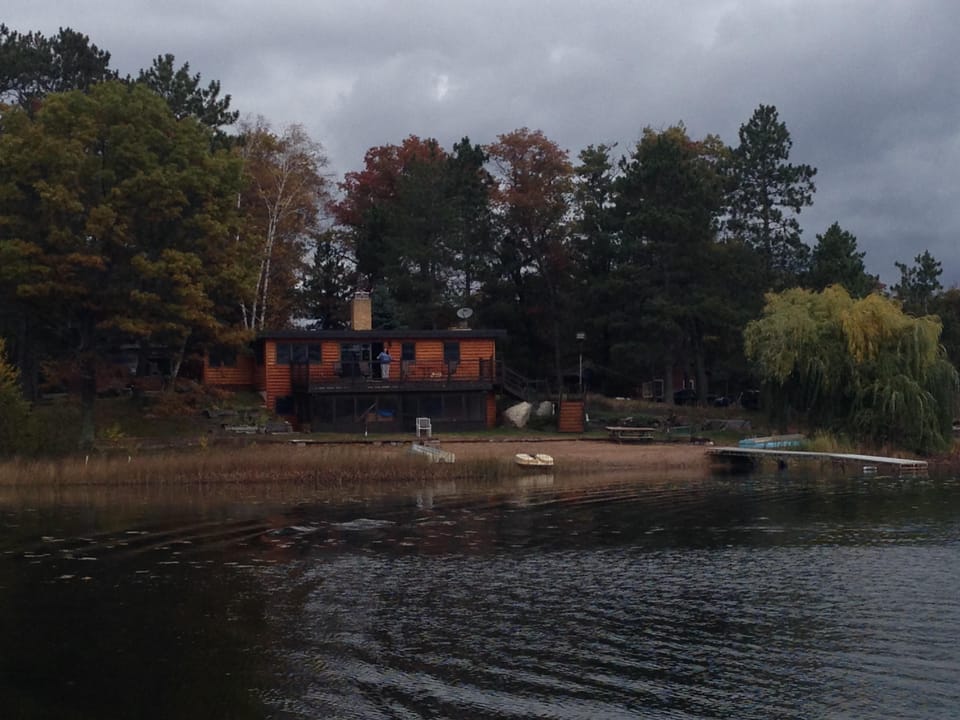 Lake house view from lake
