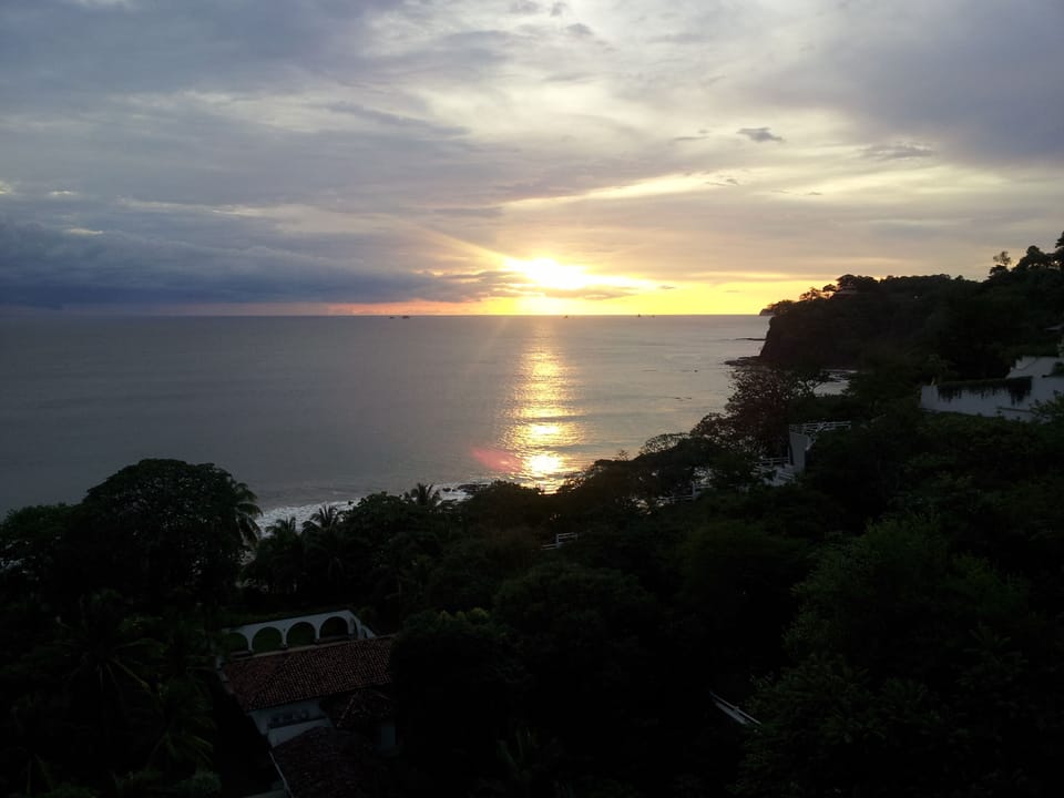 Sunset over the Pacific Ocean