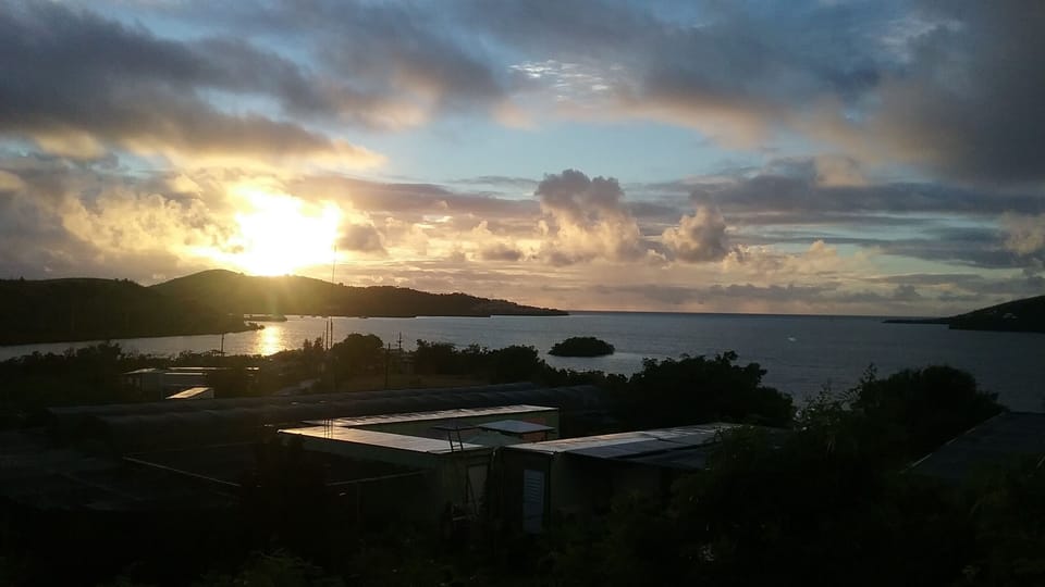 Sunrise from deck