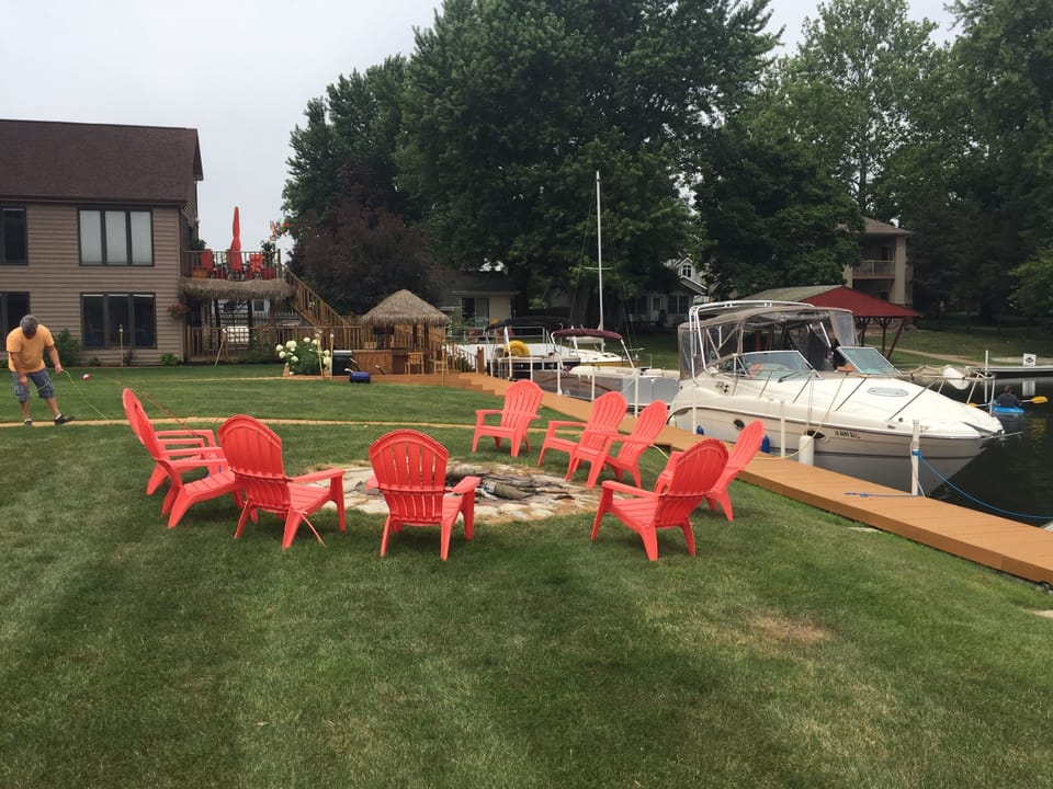 Fire pit and a 120' Pier,  one dock spot will be assigned for your boat .