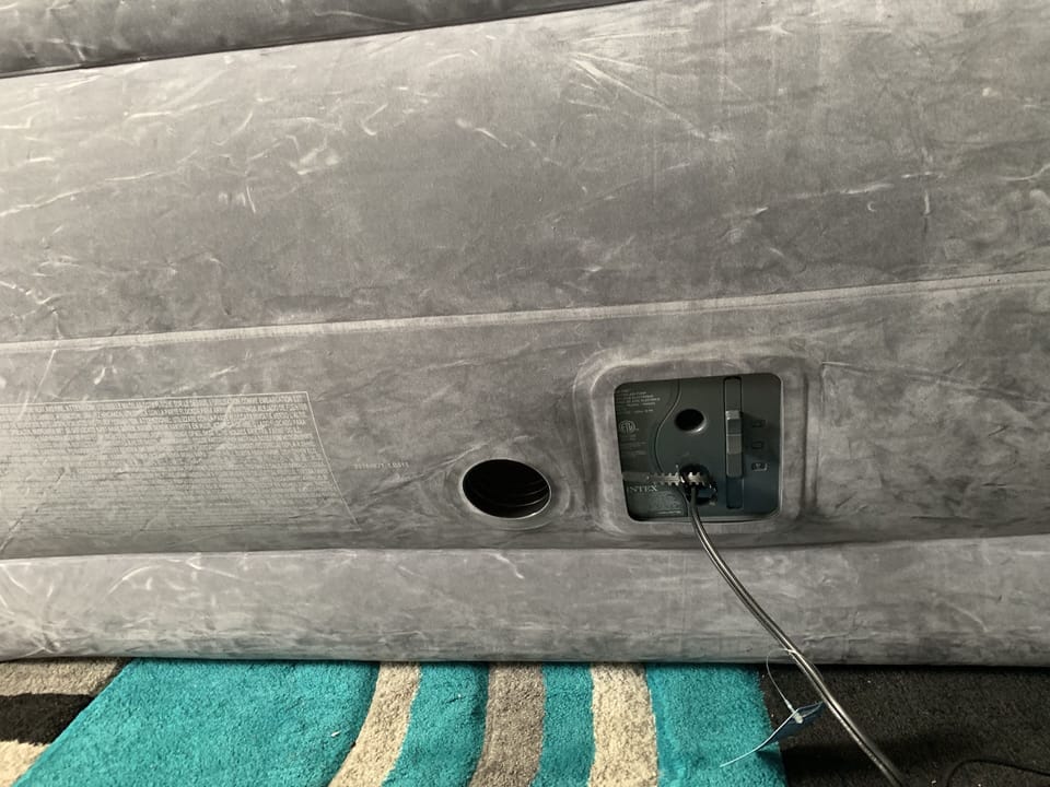 Built in Airbed Motor control easy to operate  will inflate/ deflate in minutes