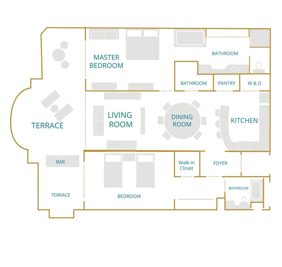 Floor Plan of Villa 