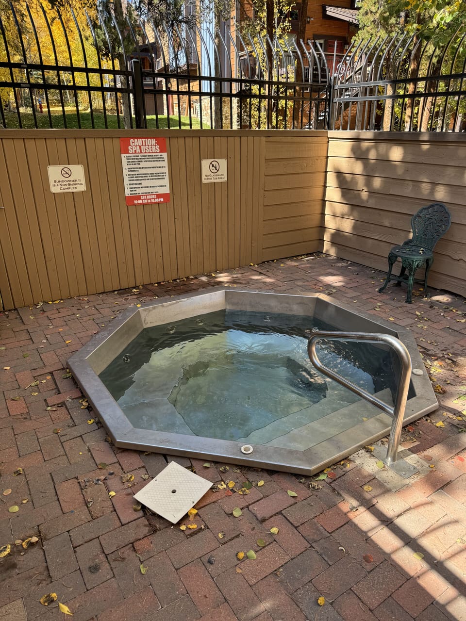 On site hot tub