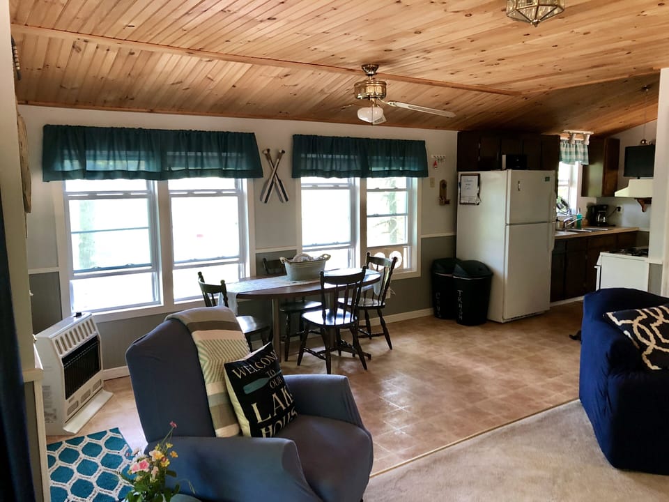 Livingroom and dining area.