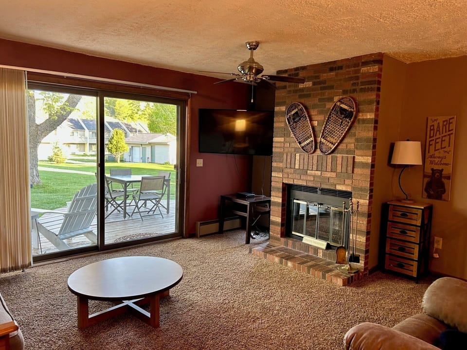 New for 2025-TV hung from wall for a safer living room.