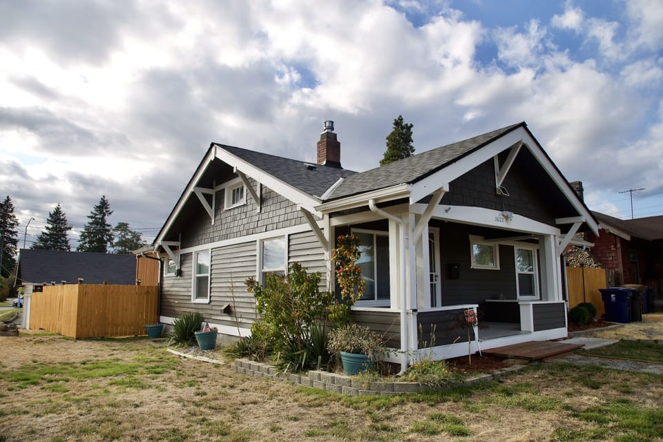 Side view of the house