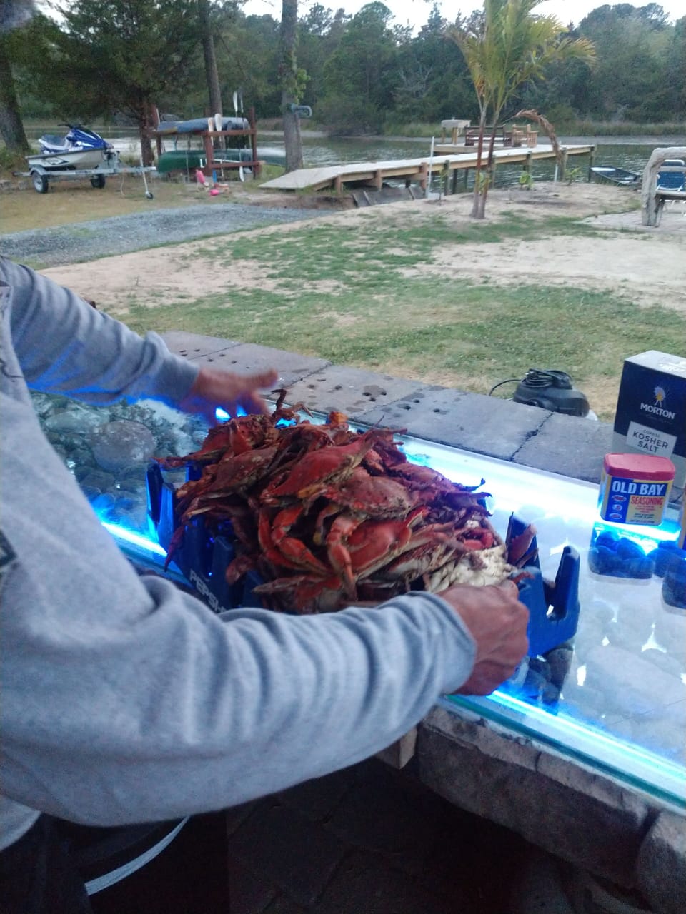 Fresh out of the water to your table in seconds after "you catch em"
