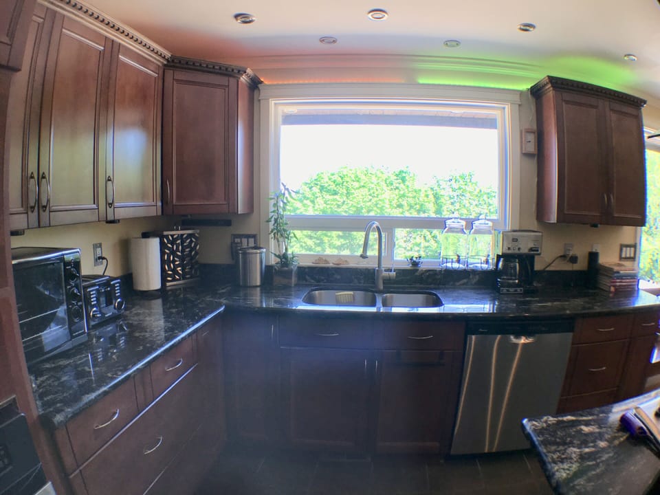 Kitchen with view
