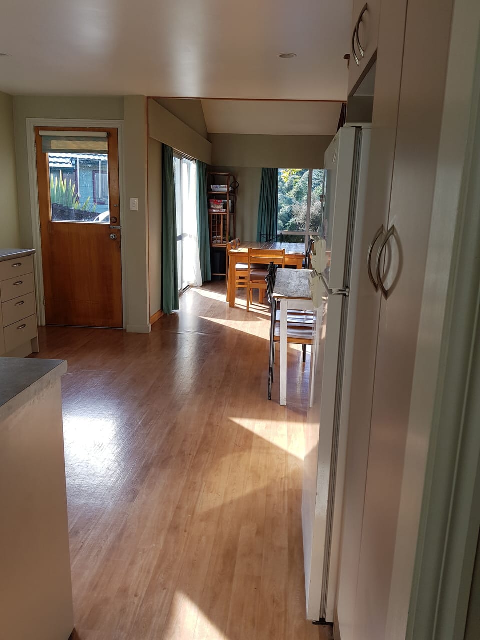 Back door from kitchen