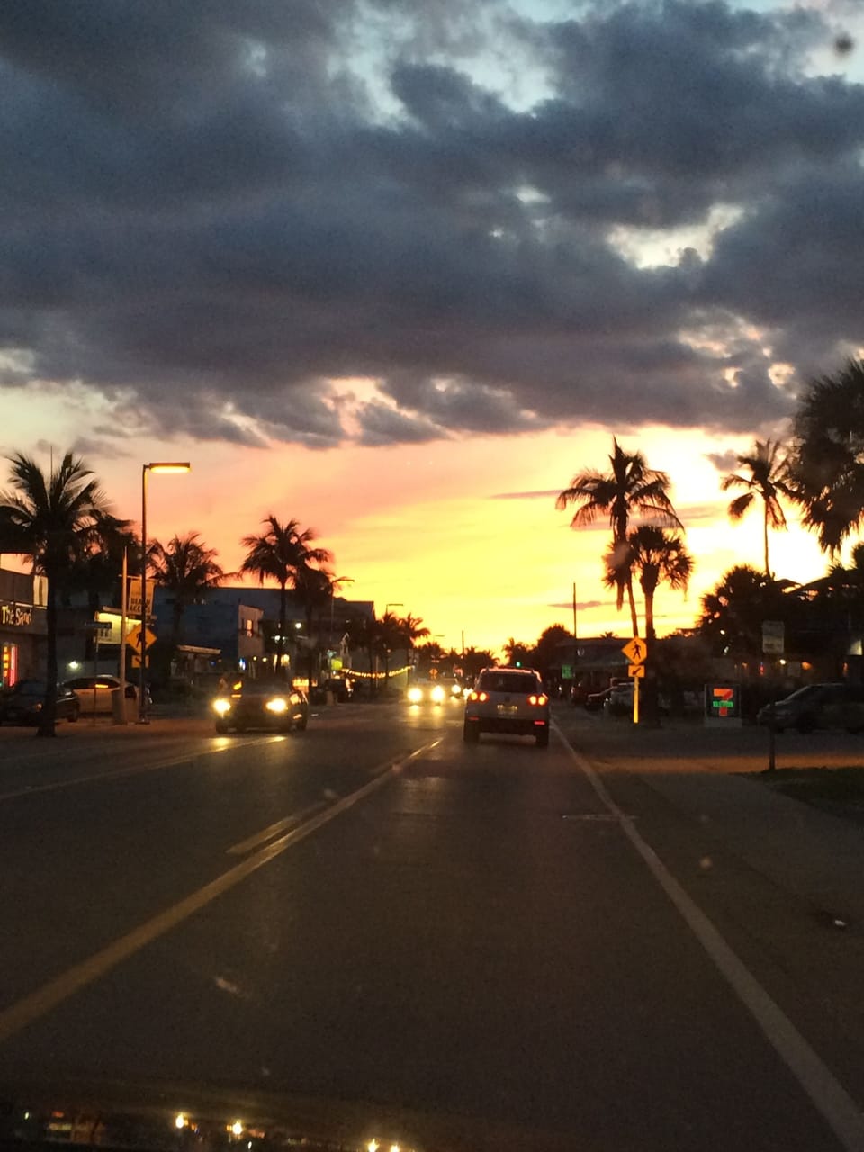 Driving down Estero on FMB