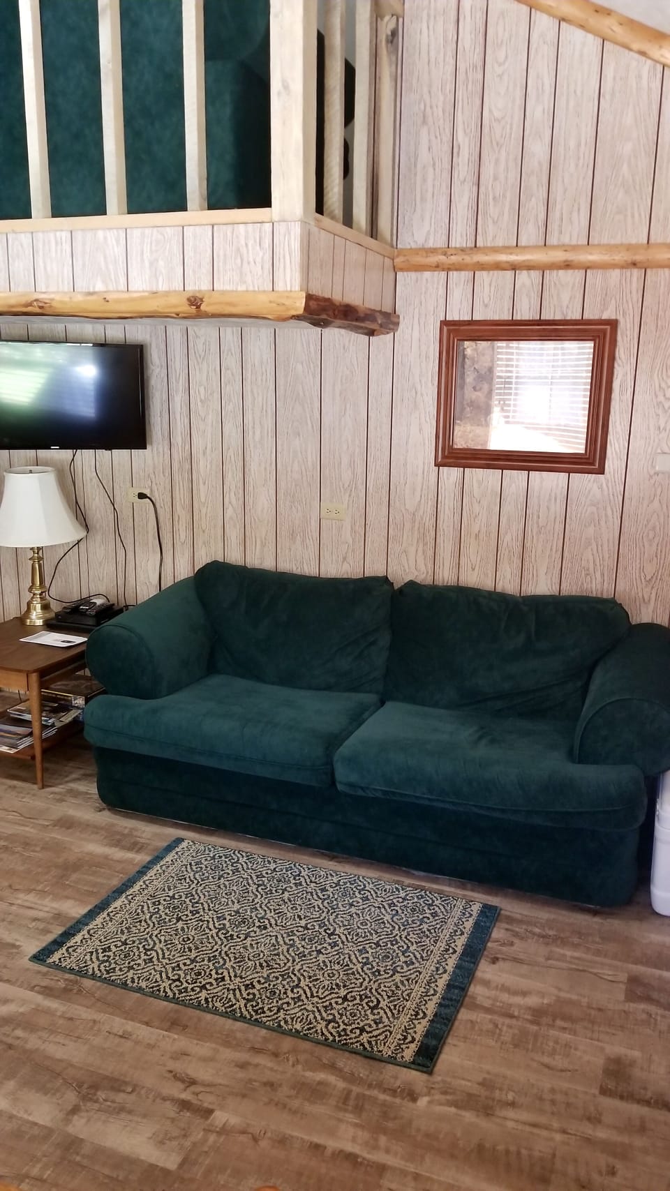 Couch on main floor
