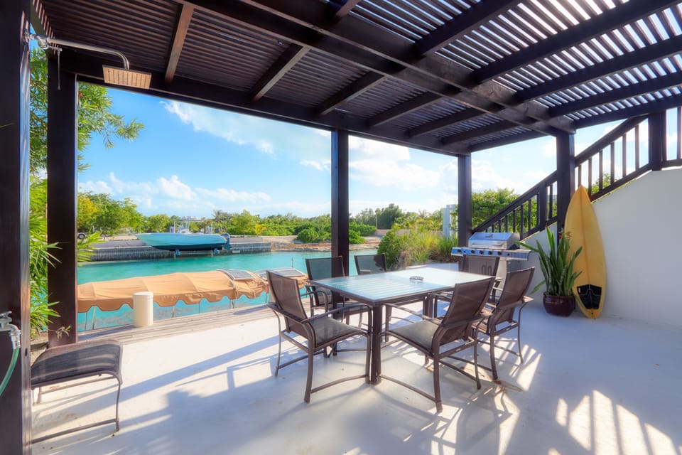Waterfront patio