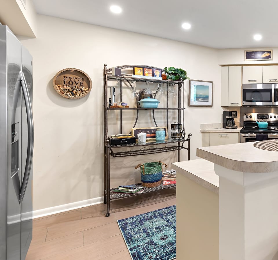 Stainless Steel kitchen stocked with everything you need! 2 coffee makers. 