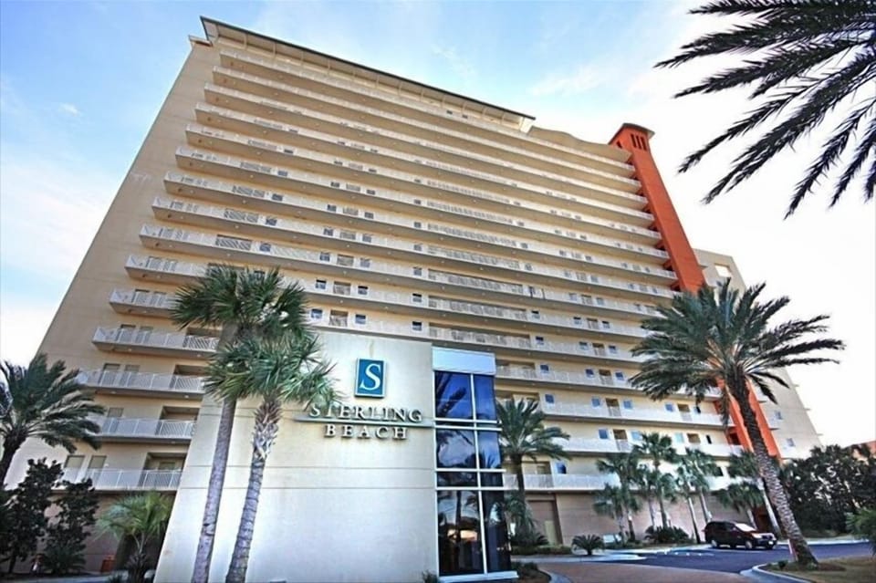 Sterling Beach Condominiums offers 300 feet of Gulf Front beach