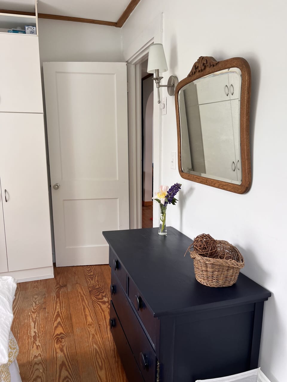 Second bedroom with storage for beach towels, cleaning supplies, etc