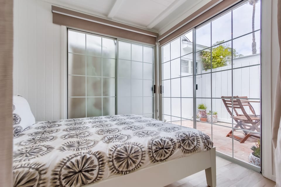 Sunny and cheery with lots of natural light.