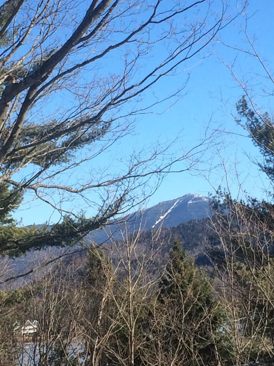 Whiteface Mountain view from master balcony