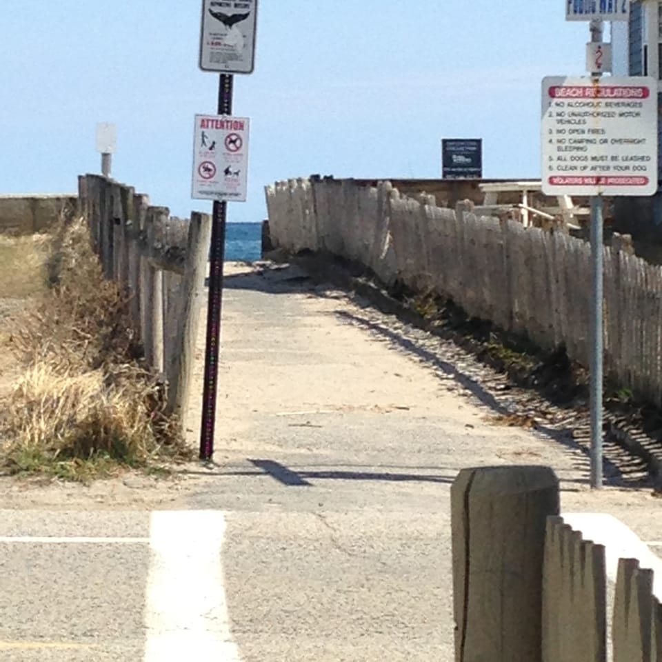 View of ocean access from end of 80 Atlantic driveway