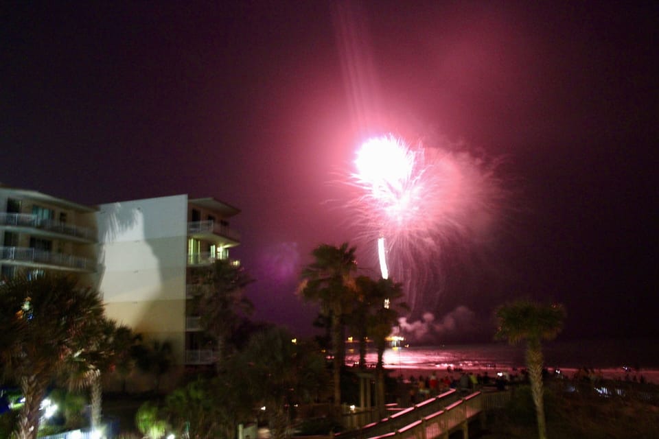 Watch fireworks from the balcony every Wednesday in the Summer. (weather permit)