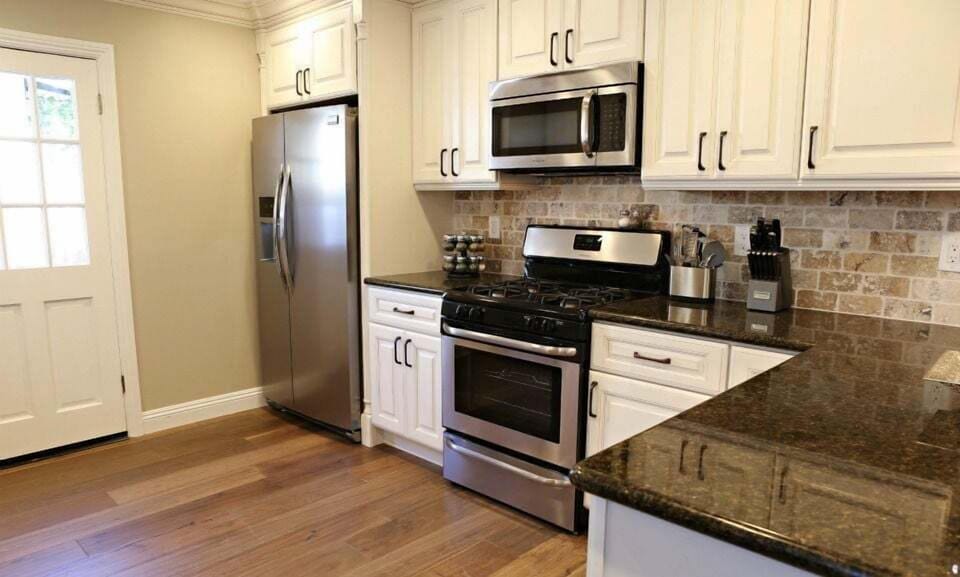 Custom Kitchen with Stainless Steel Appliances and Granite Countertops