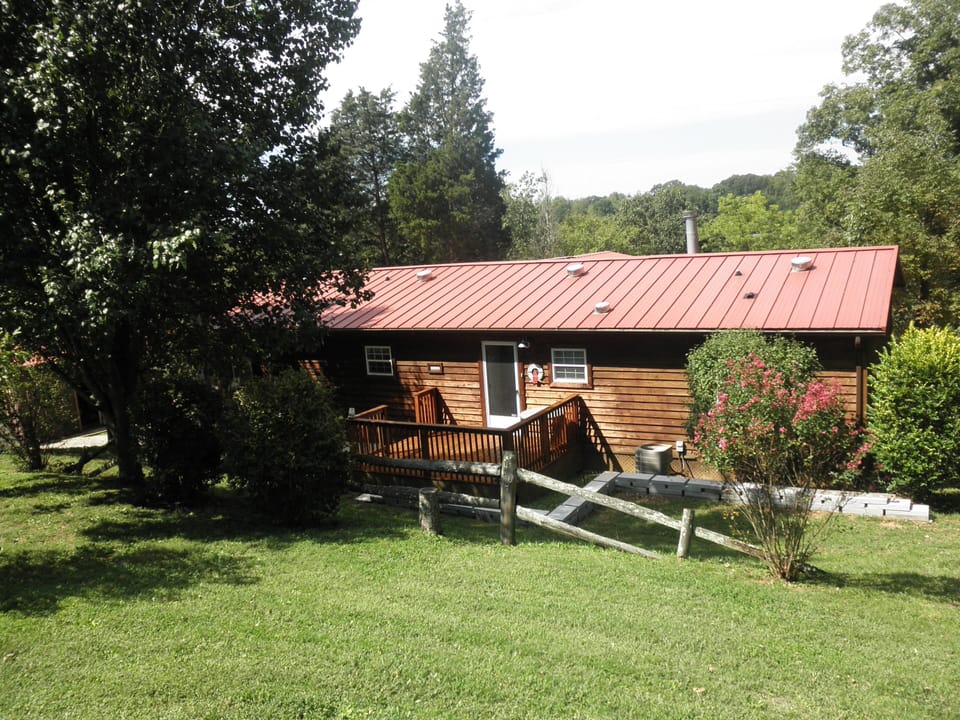 roadside of house from yard