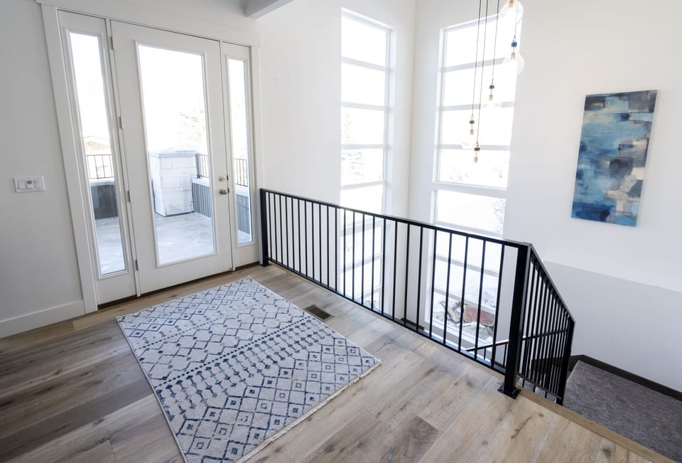 Door to deck off of great room.