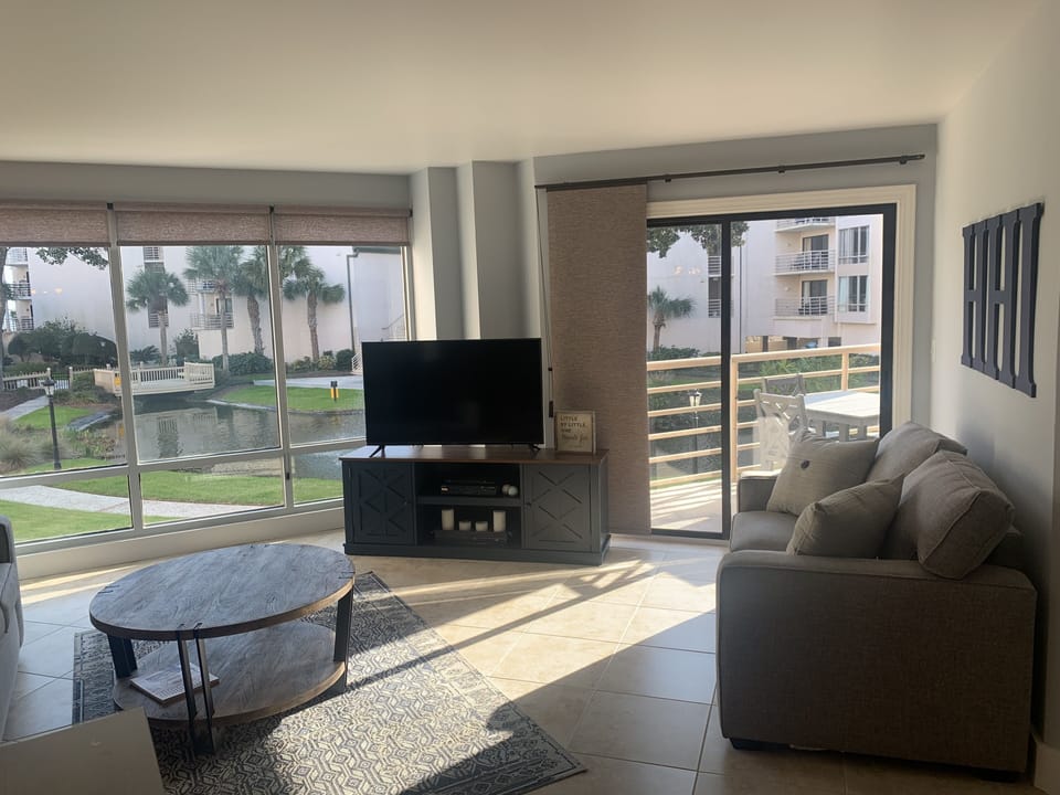 Lagoon view from living room.