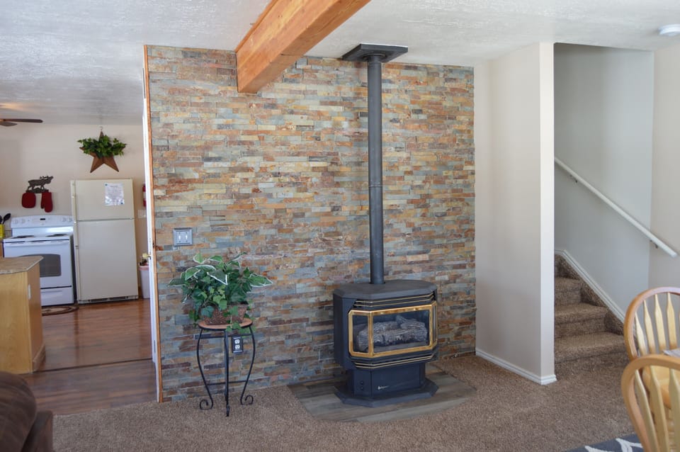 As you enter the cabin, you will feel warm and welcomed.
