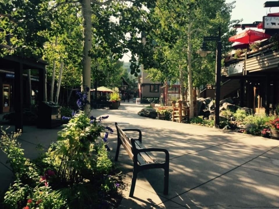 Snowmass walking mall just steps away