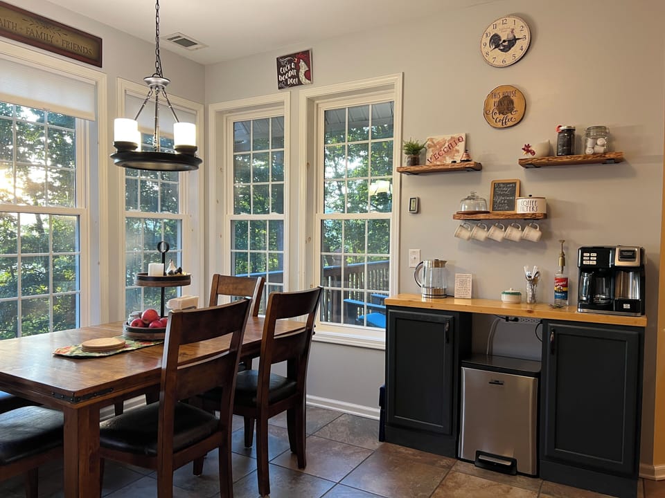 Kitchen,  with coffee bar.
