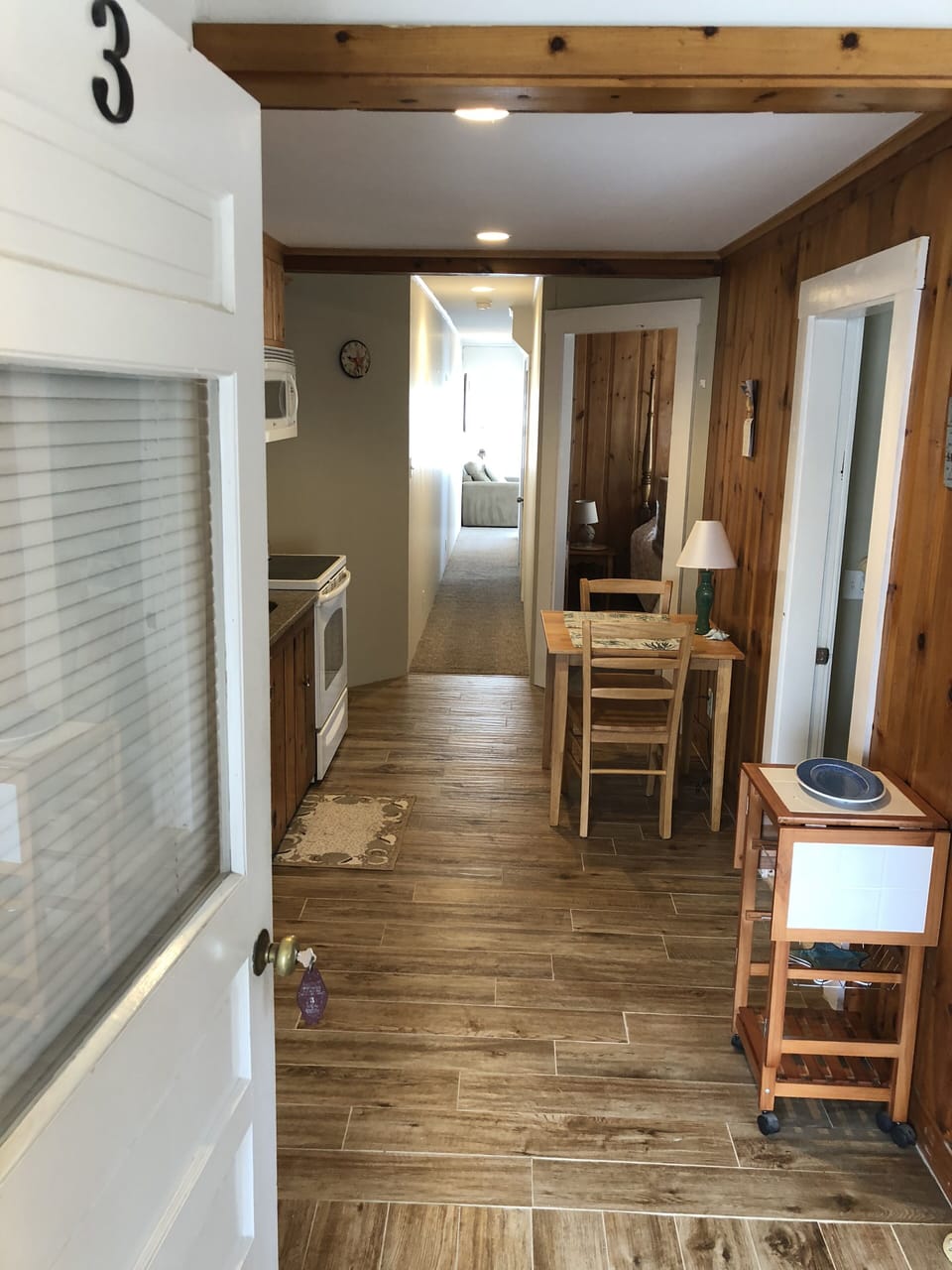 Welcome to Unit #3. Renovated kitchen: 2018
Beautiful matching tile