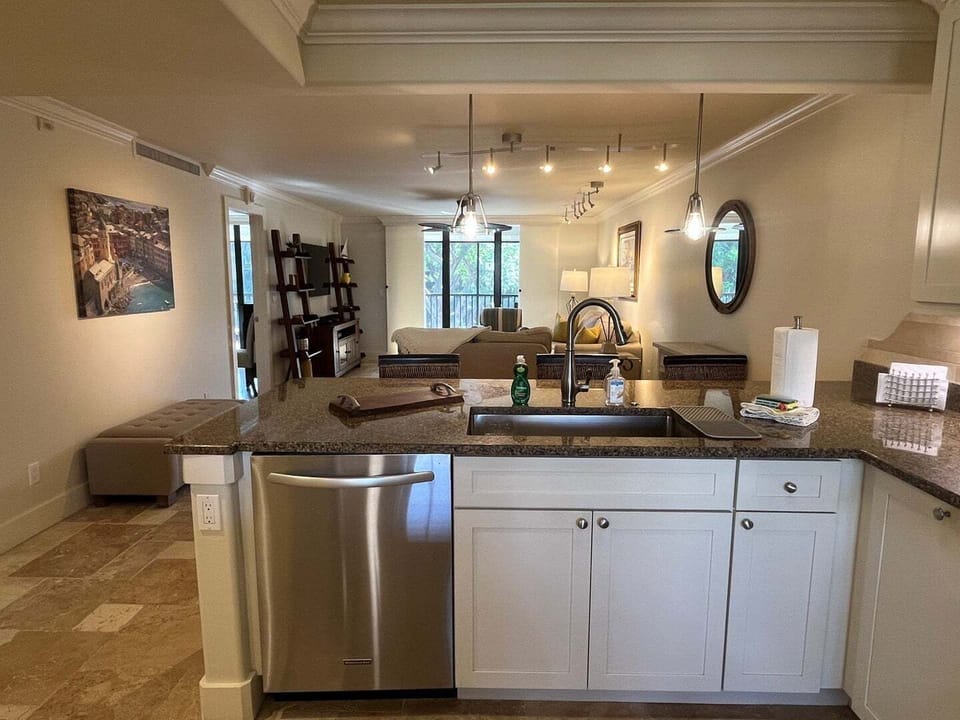 Kitchen into Living Room