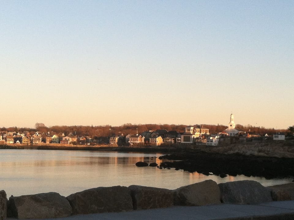 View of downtown from Back Beach.