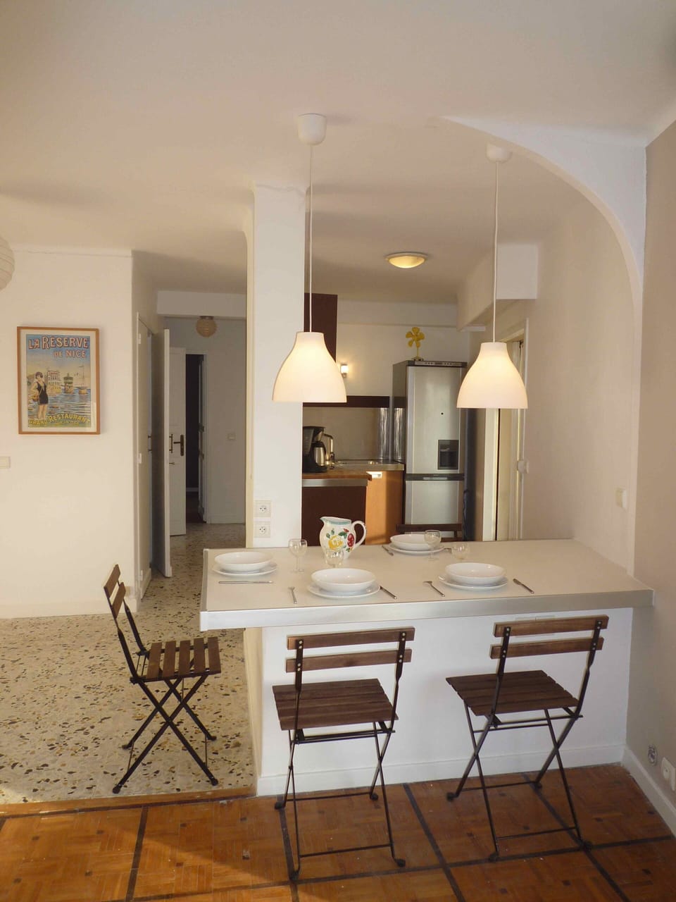 hall and kitchen from the living-room