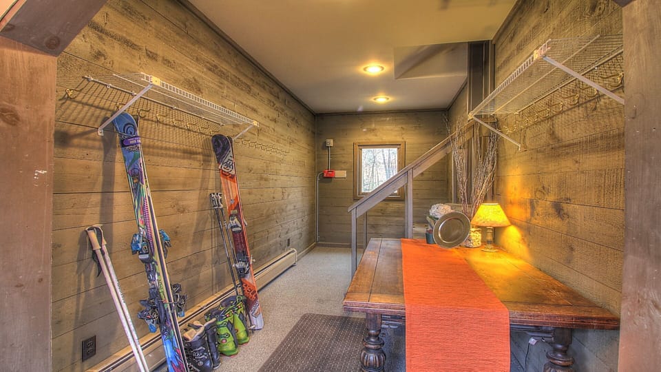 Mudroom for your skis and boards! 
