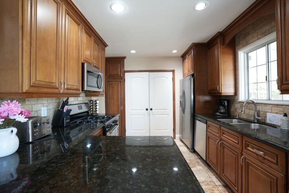 Custom Kitchen with Granite Countertops view 2