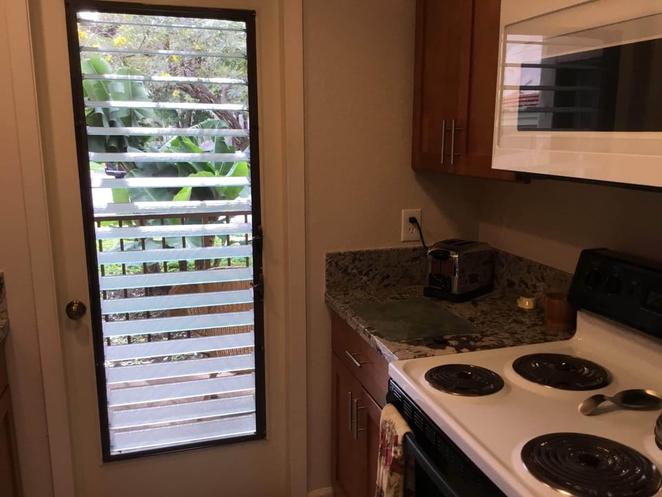 Kitchen door to morning Lanai