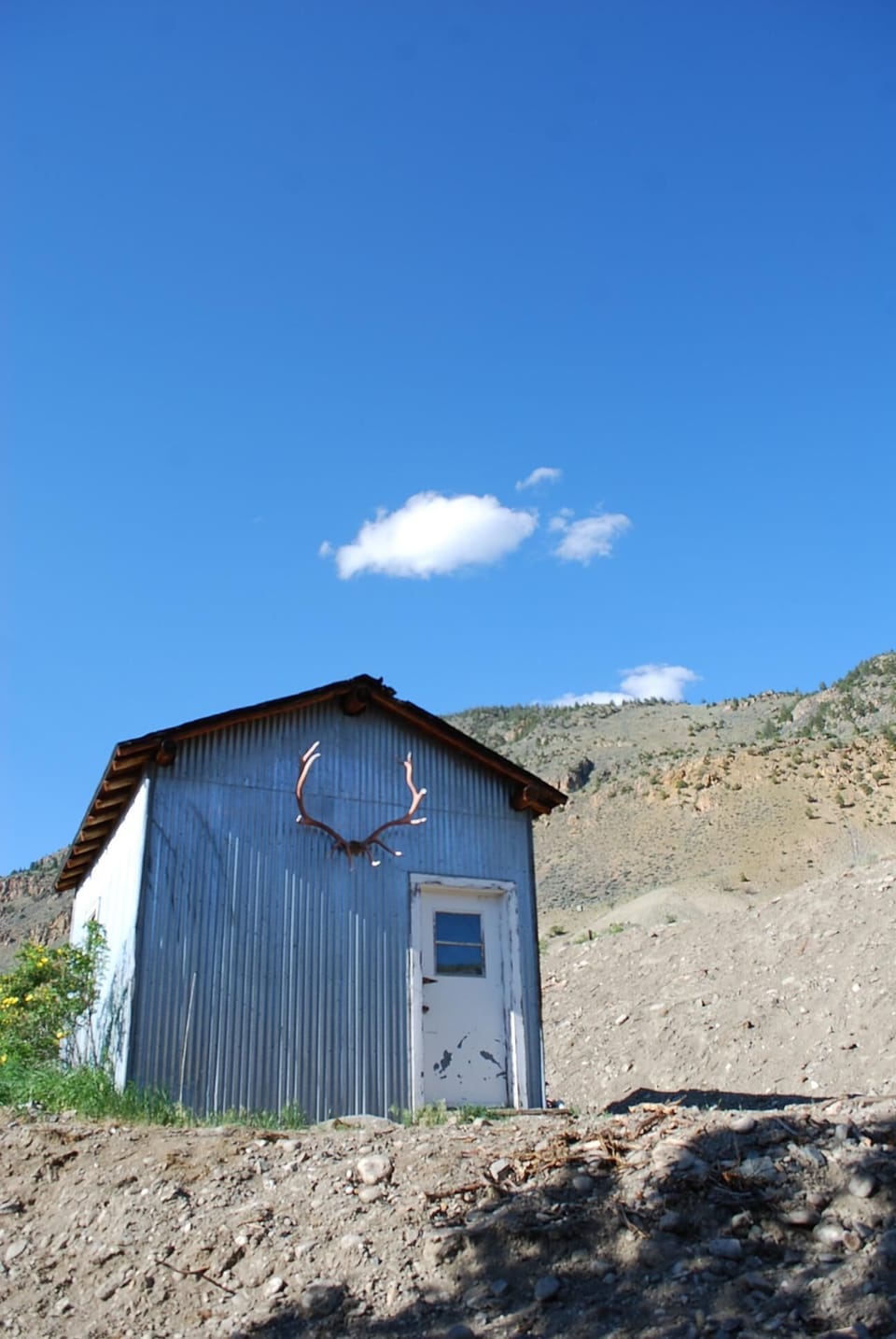 Maggies Gift Shop & raft, fishing supplies storage. 