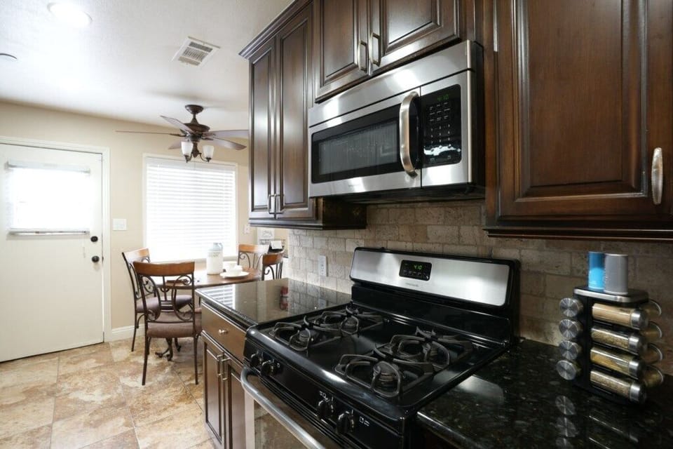 Custom Kitchen with Stainless Steel Appliances view 2