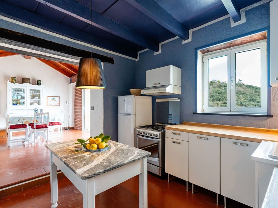 Kitchen, Furniture, Kitchen Appliance, Interior Design, Major Appliance, Countertop, Ceiling, Home, Flooring, Cabinetry