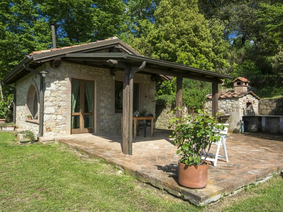 Plant, Flowerpot, Tree, Land Lot, Wood, Shade, Door, Landscape, Cottage, Grass