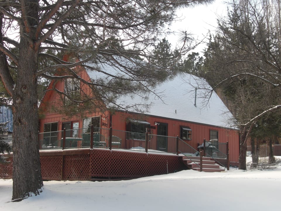 Front View in Winter.
