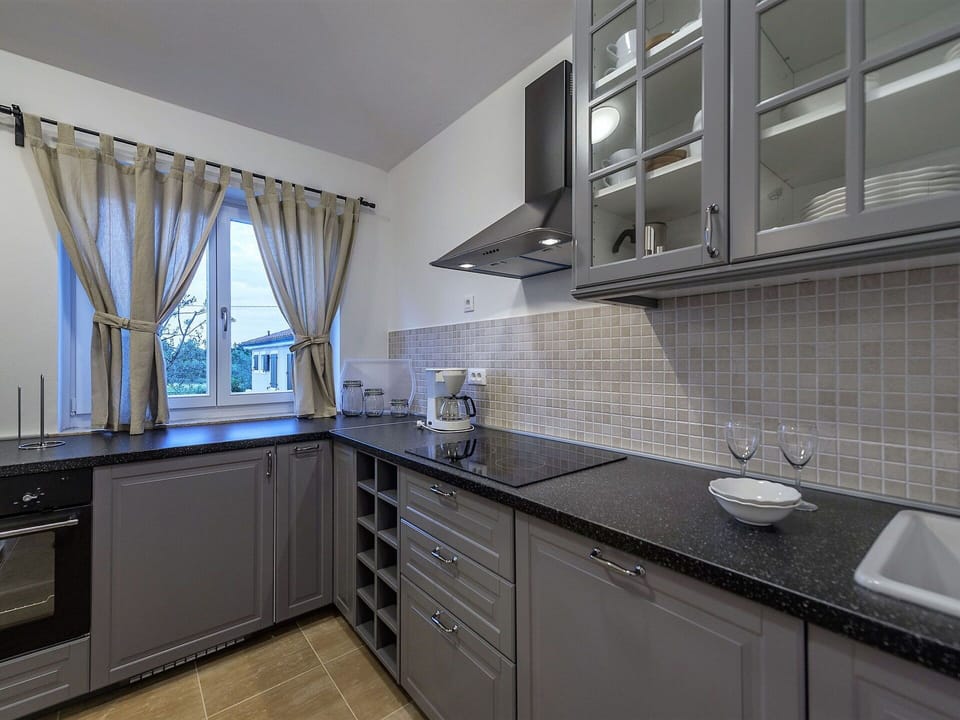Kitchen, Countertop, Cabinetry, Interior Design, Kitchen Appliance, Furniture, Flooring, Major Appliance, Ceiling, Home