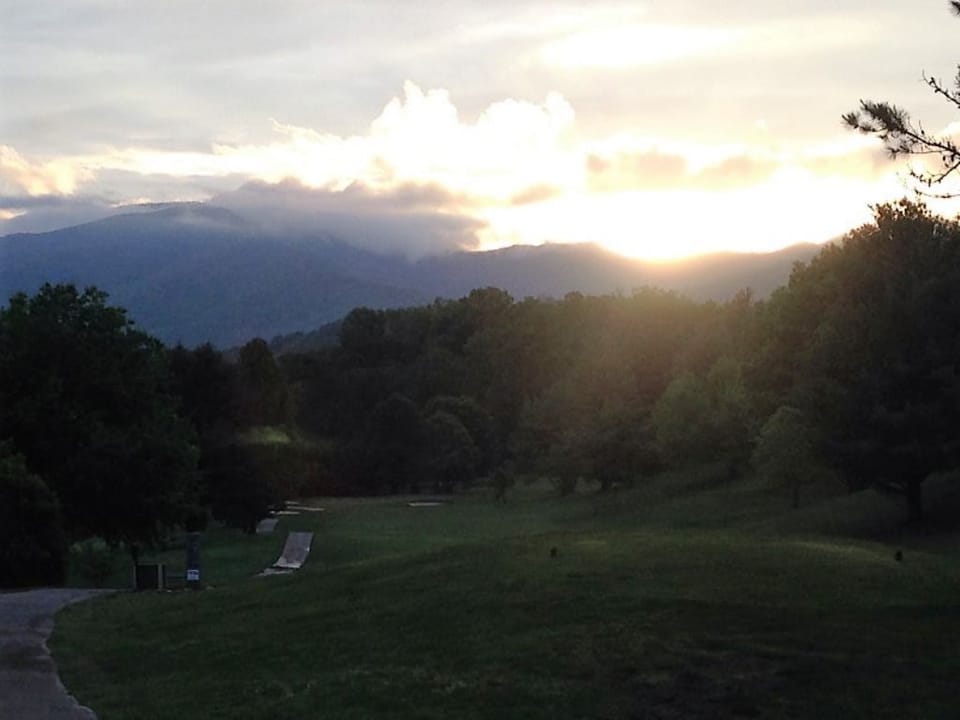 Sunset over Eagles Nest from Golf Course   