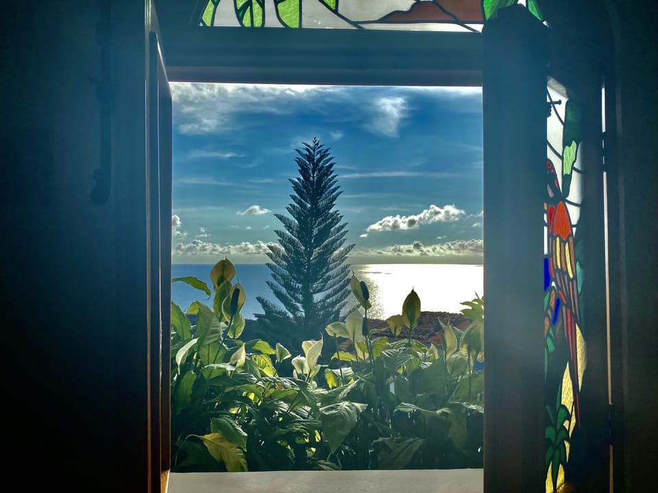 View from the master bedroom bathroom