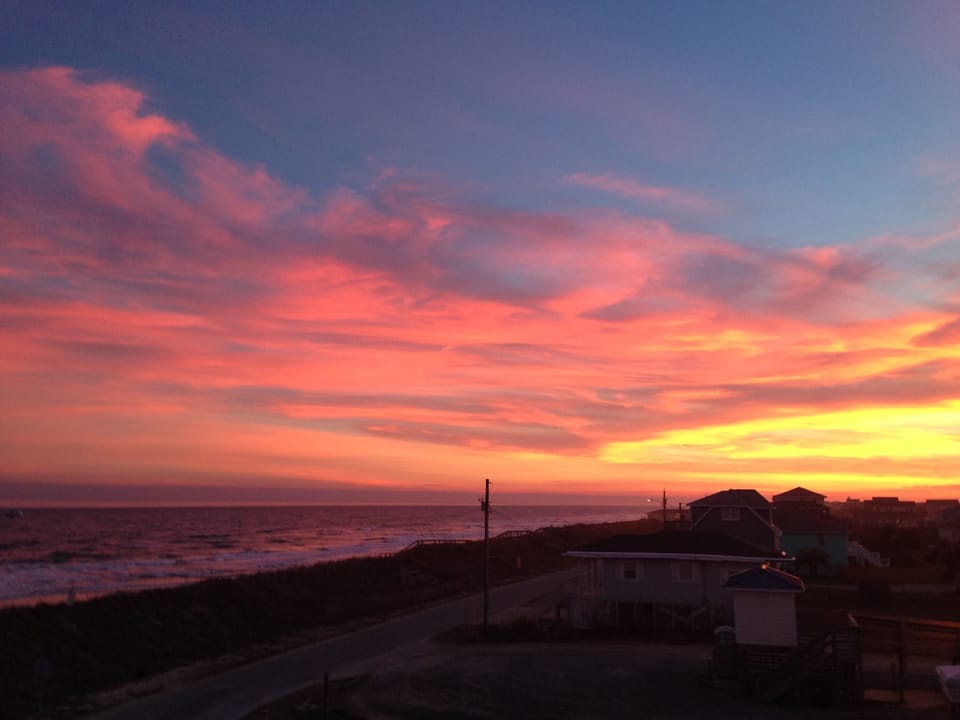 Sunset from the deck.