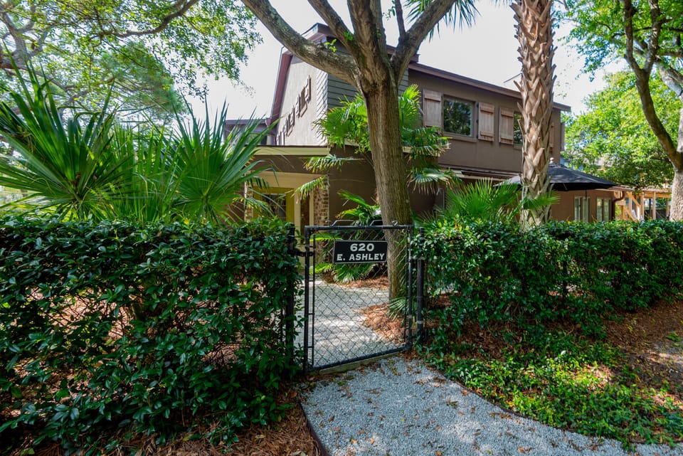This cozy ground floor beach apartment has a completely separate entrance from the main home.