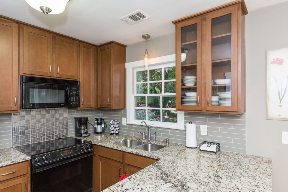 Kitchen, Fully Stocked with Cooking Supplies